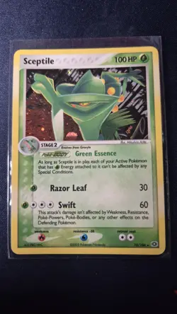 Pokemon TCG Cards Sceptile 10/106 Emerald Holo Rare Near Mint - Image 1