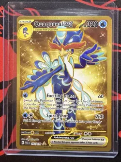 Quaquaval ex 273/193 PAL Paldea Evolved NM Gold Hyper Rare Pokemon Card - Image 1