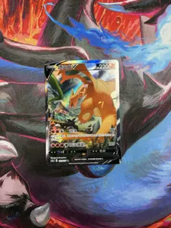 Pokemon Chinese US SELLER Sword & Shield CS5aC 132/127 SR Charizard V Holo Card - Image 1