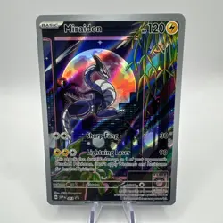 Pokemon TCG Miraidon Black Star Promo Full Art Illustration Rare Card 013 - Image 1