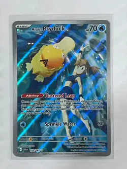 Pokemon Destined Rivals Misty’s Psyduck Full Art Card Illustration Rare 193/182 - Image 1