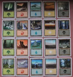 MTG Lot of 7th Edition Basic Lands - 109 Cards - White Border - NM - Image 1