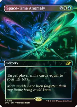 MTG FOIL Space-Time Anomaly Borderless - Edge of Eternities #315 - Image 1