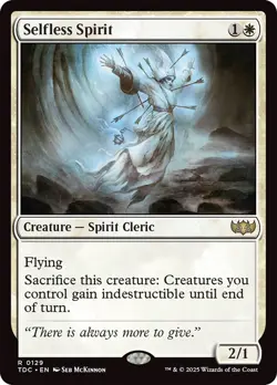 MTG Selfless Spirit - Tarkir: Dragonstorm Commander #129 - Image 1