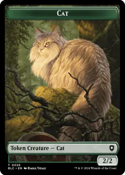 MTG {Cat Token} // {Treasure Token} - Bloomburrow Commander #26 - Image 1