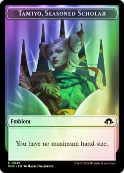 MTG FOIL {Phyrexian Germ Token} // {Tamiyo, Seasoned Scholar Emblem} - Modern - Image 2