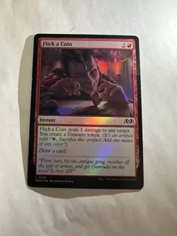 Flick a Coin NM Wilds of Eldraine Foil Magic The Gathering Mtg Near Mint Instant - Image 1