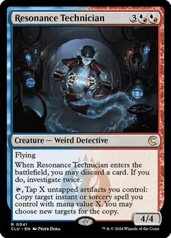 MTG Resonance Technician - Ravnica: Clue Edition #041 - Image 1