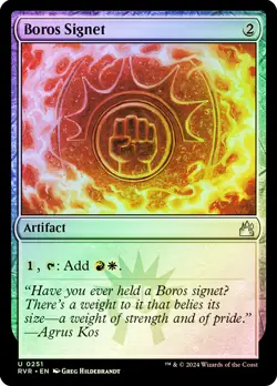 MTG FOIL Boros Signet - Ravnica Remastered #251 - Image 1
