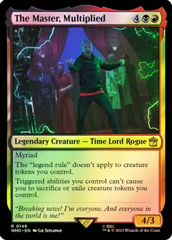 MTG FOIL The Master, Multiplied - Doctor Who Commander #146 - Image 1