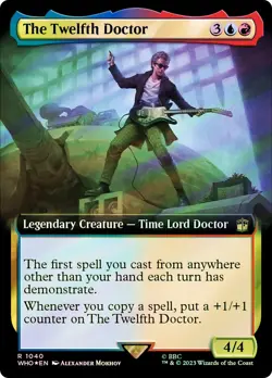 MTG FOIL The Twelfth Doctor Extended Art Surge Foil - Doctor Who Commander - Image 1