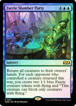 MTG FOIL Faerie Slumber Party - Wilds of Eldraine #311 - Image 1