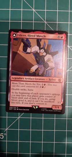 Slicer, Hired Muscle - Universes Beyond: Transformers (BOT) NM MTG - Image 1