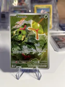 Pokemon TCG Caterpie 172/165 Scarlet Violet Illustration Rare 151 English - Image 1