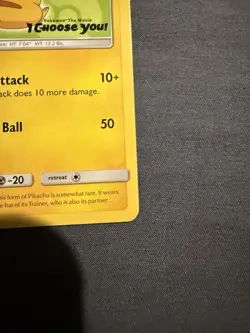 Ash’s Pikachu SM112 Ultra Rare Non Holo Exclusive Promo Pokemon Card - Image 5
