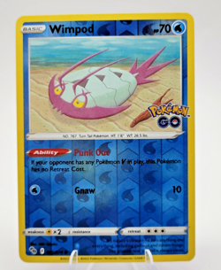 Wimpod - 025/078 - Common Reverse Holo - Pokemon Go NM - Image 1
