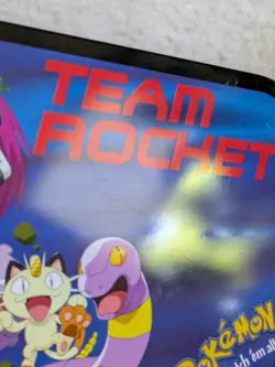 1999 Pokemon Team Rocket with Meowth Tin Lunch Box Storage Bin Vintage RARE - Image 5