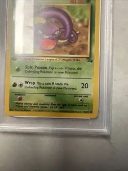 1999 POKEMON FOSSIL 1ST ED #46 EKANS PSA 10 - Image 5