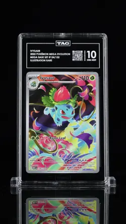 2025 POKEMON MEG EN-MEGA EVOLUTION ILLUSTRATION RARE #134 IVYSAUR TAG 10 - Image 1
