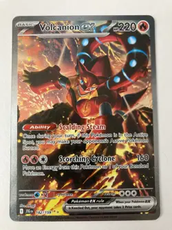 Volcanion ex 182/159 Sv09: Journey Together SIR Pokemon TCG NM Pack Fresh - Image 1