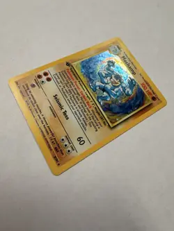 Machamp 8/102 Base Set Holo 1st Edition Cosmos Holo Rare 1999 Pokemon TCG MP - Image 2