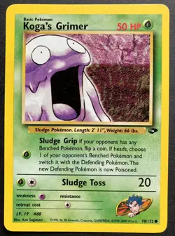 Pokemon * Koga's Grimer # 78/132 Gym Challenge Englisch - Image 1