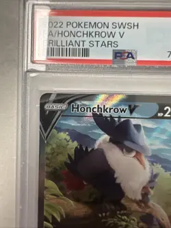 Honchkrow V # 162/172 | Pokemon TCG - 2022 Brilliant Stars | PSA 8 - Image 2