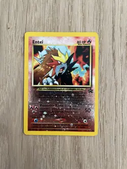 Pokemon Entei Black Star Promo 34 - 2001 - Reverse Holo - Played - Image 1