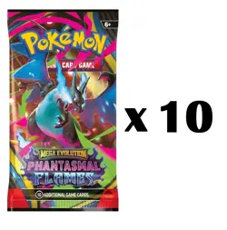 Lot Of 10 - Pokemon TCG Phantasmal Flames Booster Packs Sealed - Ships Fast - Image 1