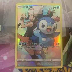 Pokemon Piplup Full Art 239/236 Sun & Moon Cosmic Eclipse (MINT) PSA 10 WORTHY - Image 1