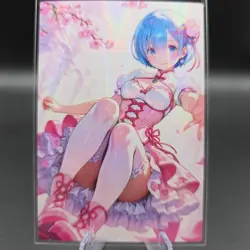Rem Re Zero Anime Waifu Card Doujin ACG Goddess Holo - Image 2