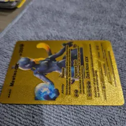 Mewtwo GX Gold Foil Fan Art Display Card Dark Nova 300 HP - Image 5