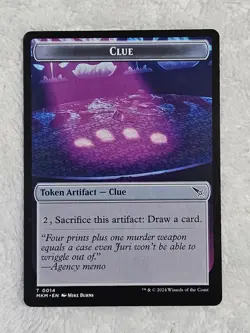 MTG Full Art Clue A41 Spy Glass Token 14 Murders at Karlov Manor Magic Card NM - Image 4