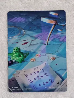 MTG Full Art Clue A43 Sword Token 16 Murders at Karlov Manor Magic Card NM - Image 1