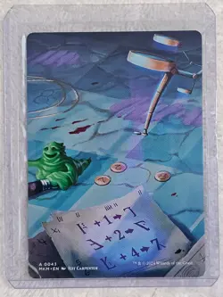 MTG Full Art Clue A43 Sword Token 16 Murders at Karlov Manor Magic Card NM - Image 5