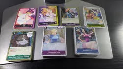 One Piece Tcg Lot Of 126 Cards All Rated Holos Mixed Random Sets Collection - Image 1