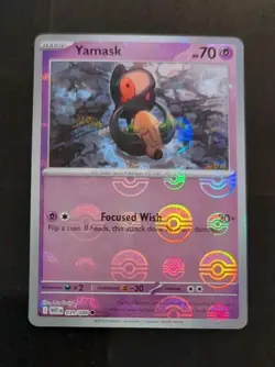 🔥 Pokemon SV White Flare Yamask 39 Reverse Holo Poke Ball card NM 039/086 - Image 1