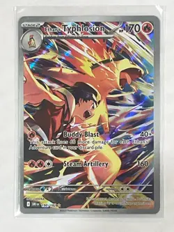 Ethan’s Typhlosion 190/182 IR Destined Rivals Alt Art 2025 Pokemon Card - Image 1