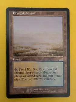 Flooded Strand. Land. Magic the Gathering Card. Onslaught. Rare - Image 1