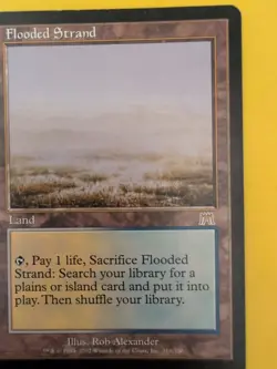 Flooded Strand. Land. Magic the Gathering Card. Onslaught. Rare - Image 2