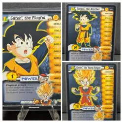 DBZ Dragon Ball Z Goten LIMITED Personality Set Lv1-3 Cards 174, 75, 76 ALL MP - Image 1