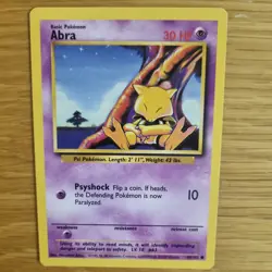 ABRA 43/102 POKEMON CARD (BASE SET) - Image 1