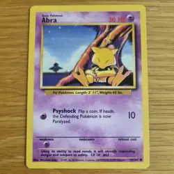 ABRA 43/102 POKEMON CARD (BASE SET) - Image 2