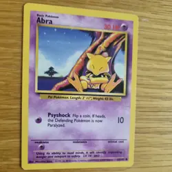 ABRA 43/102 POKEMON CARD (BASE SET) - Image 3
