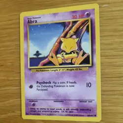 ABRA 43/102 POKEMON CARD (BASE SET) - Image 4