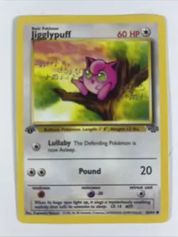 Jigglypuff - 1999 Vintage Pokemon - Jungle card 54/64 - 1ST EDITION - Common - Image 1
