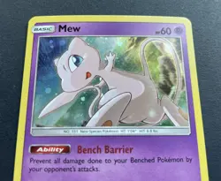 Pokemon Card MEW SM215 Rare Black Star Promo - NM/M - Image 2