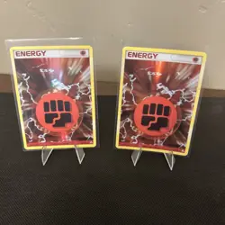 Lot of (2) Pokemon TCG Fighting Energy Holo Rare Card 110/110 Holon Phantoms - Image 1