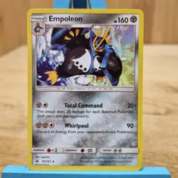 Empoleon Holo 81/131 Forbidden Light Sun & Moon Pokemon Card - Image 1