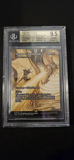 Dragon of Mount Gulg Ancient Copper Dragon Nonfoil Magic Final Fantasy BGS 9.5 - Image 1